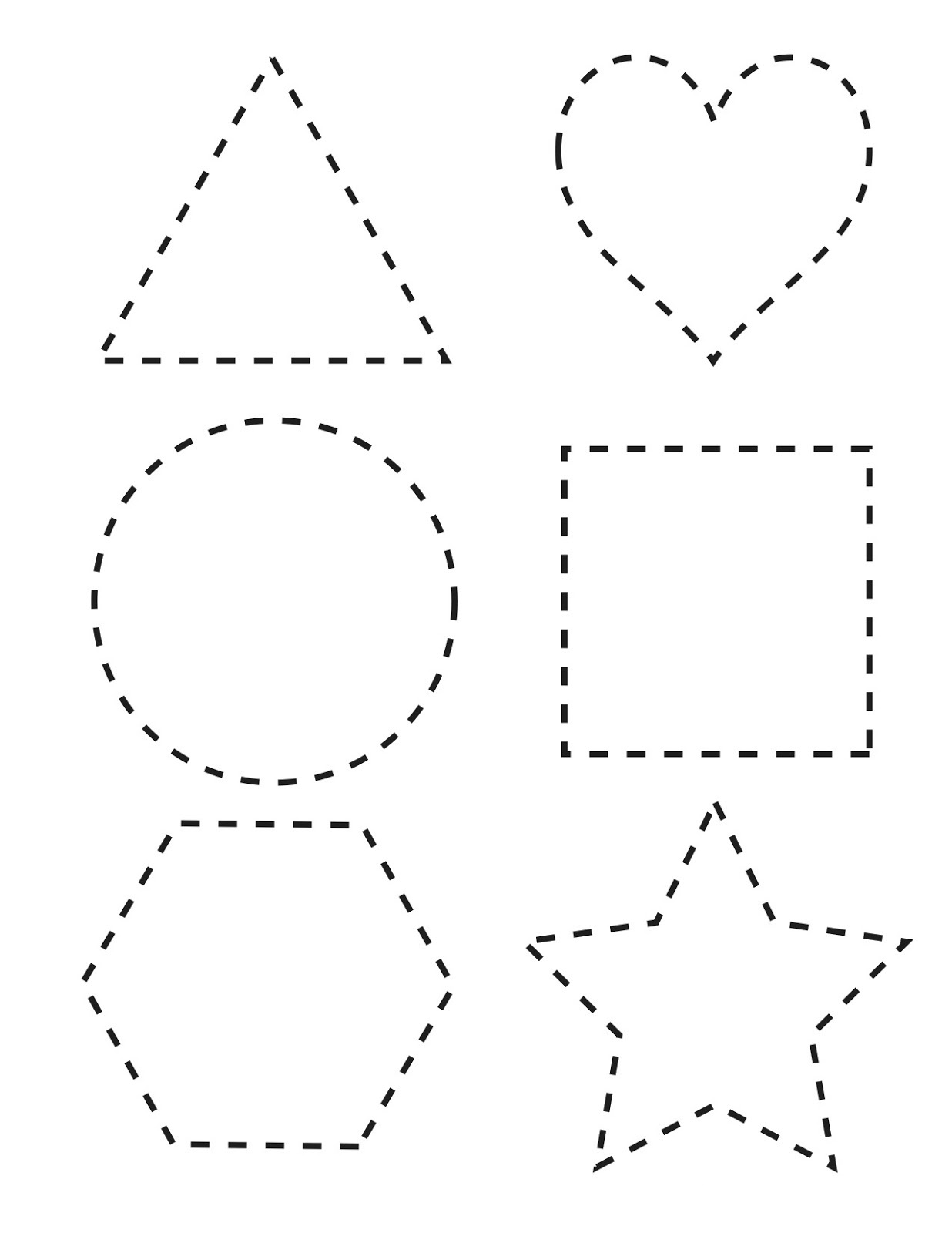 free shapes worksheets interesting