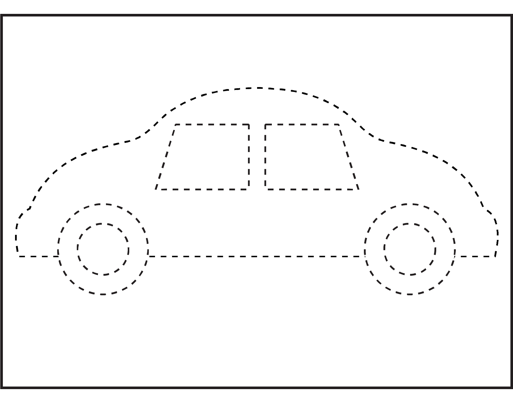 free traceable worksheet car