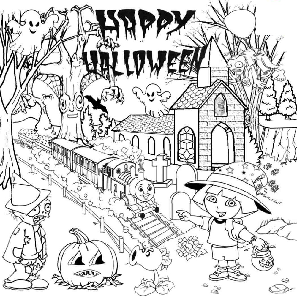 halloween activities for kids coloring