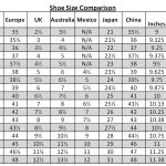 youth to men's shoe size conversion chart