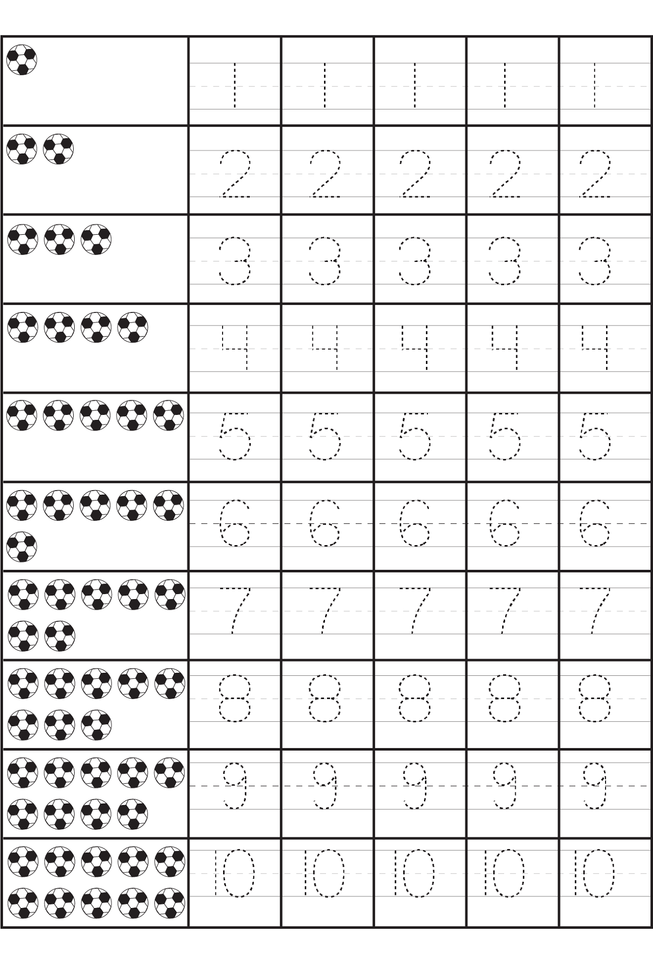 Printable Number Practice Sheets | Activity Shelter