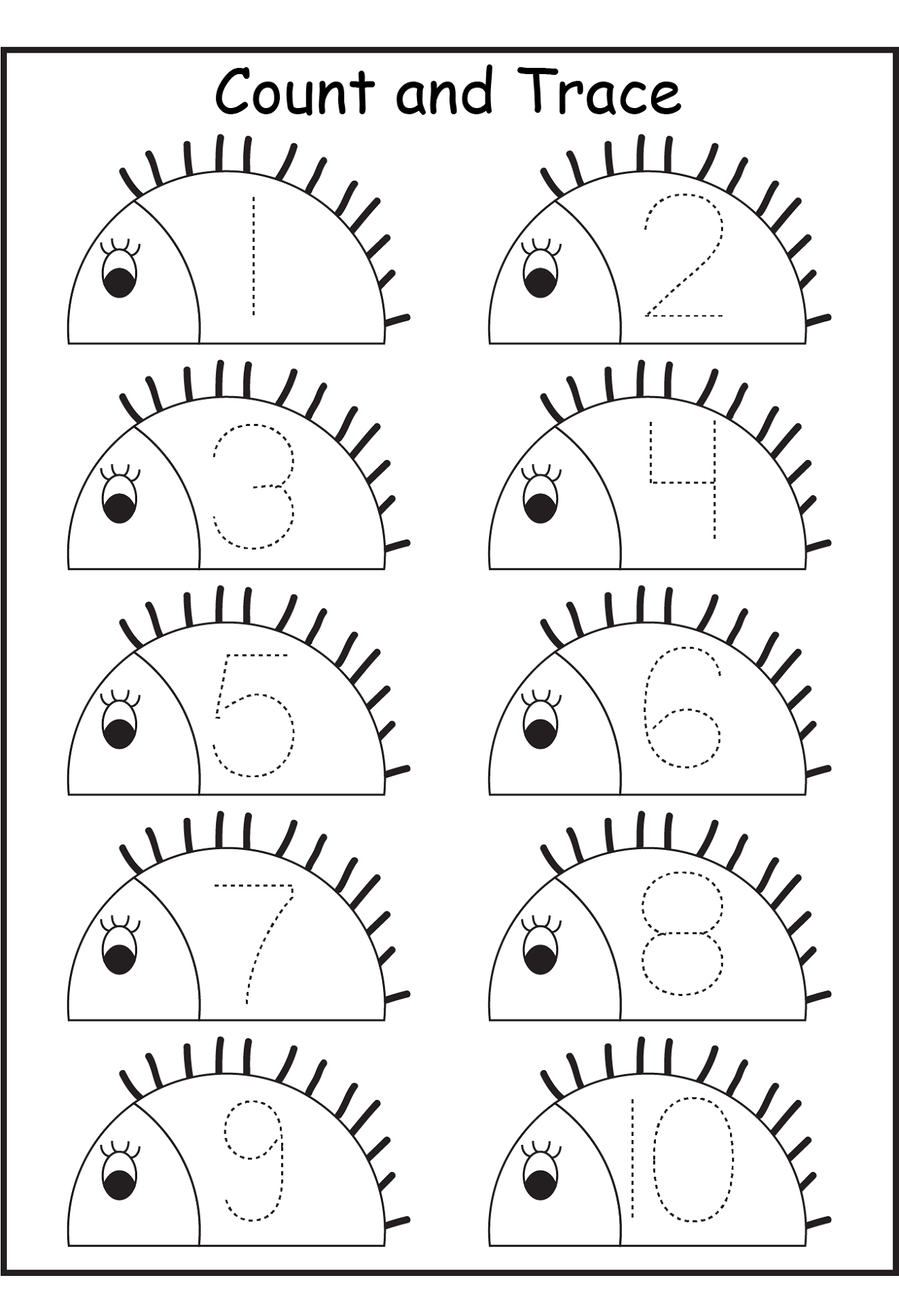 number tracer pages counting