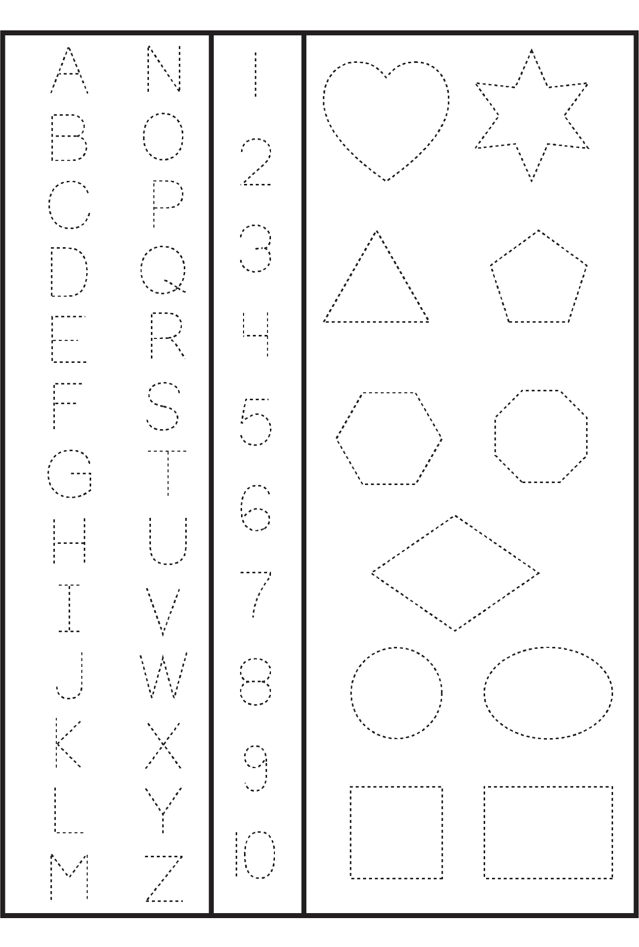 Printable Number And Shapes Activity Shelter Pin On Homeschool Free