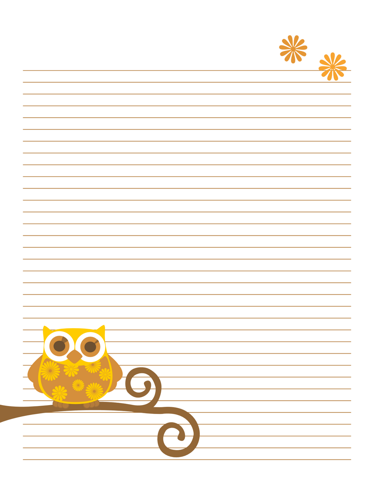 Cute Printable Notebook Paper Pdf - Customize and Print