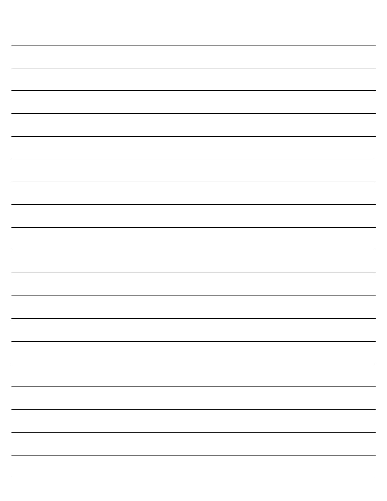 Printable Kindergarten Lined Paper