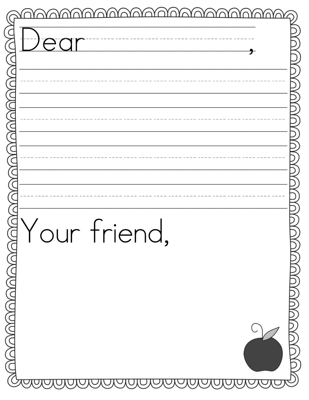 thank you note template for friends