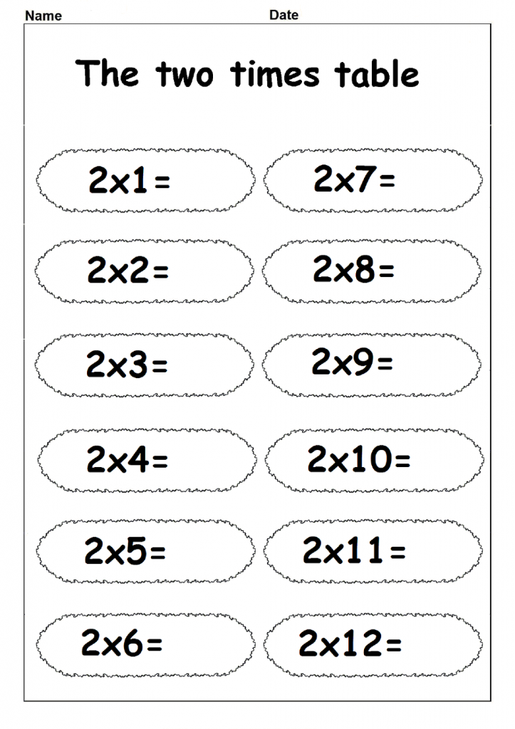 Printable Times Table Worksheets Activity Shelter