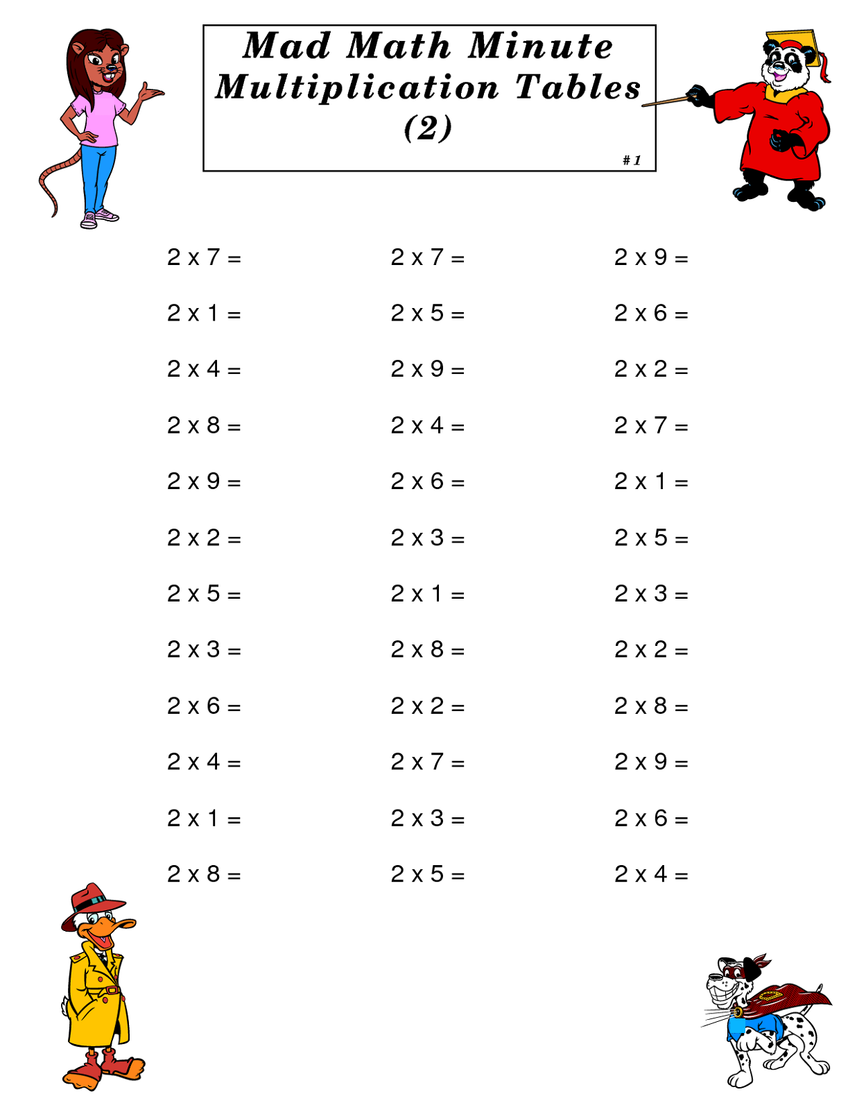 time-table-drills-activity-shelter