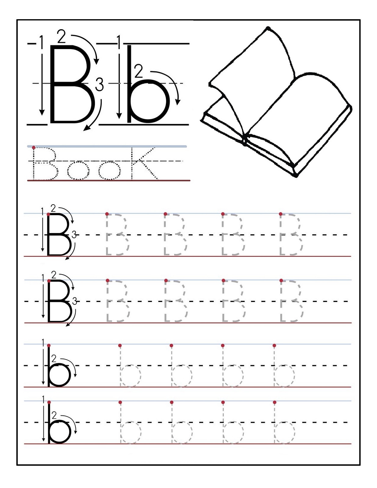 Trace the Letters Worksheets | Activity Shelter