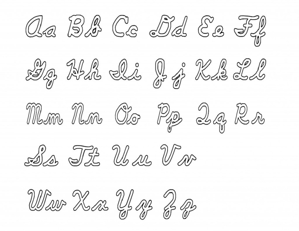 Cursive Letters A Z Uppercase And Lowercase Cursive Letter