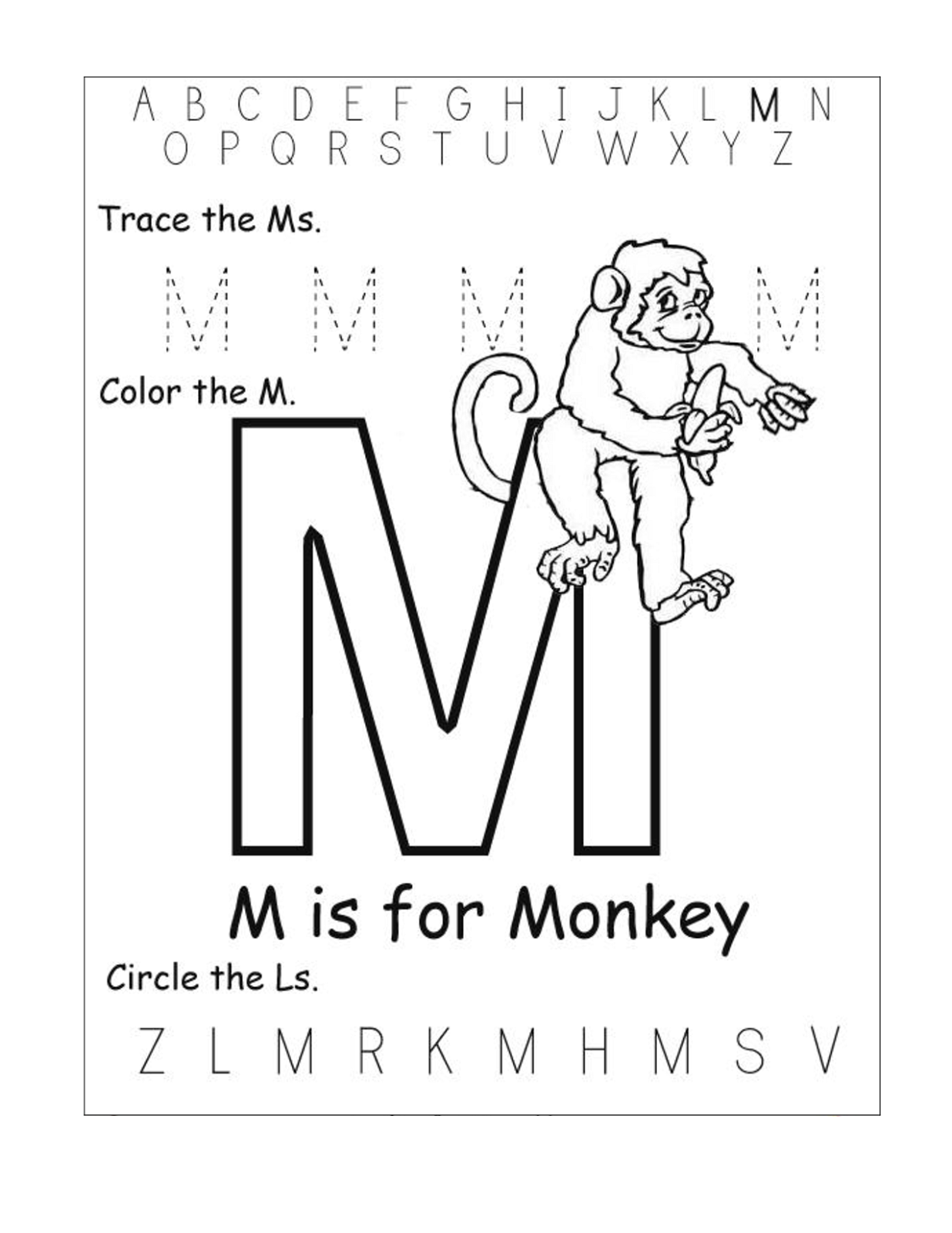 Letter M Worksheets Free Printables Free Printable Templates