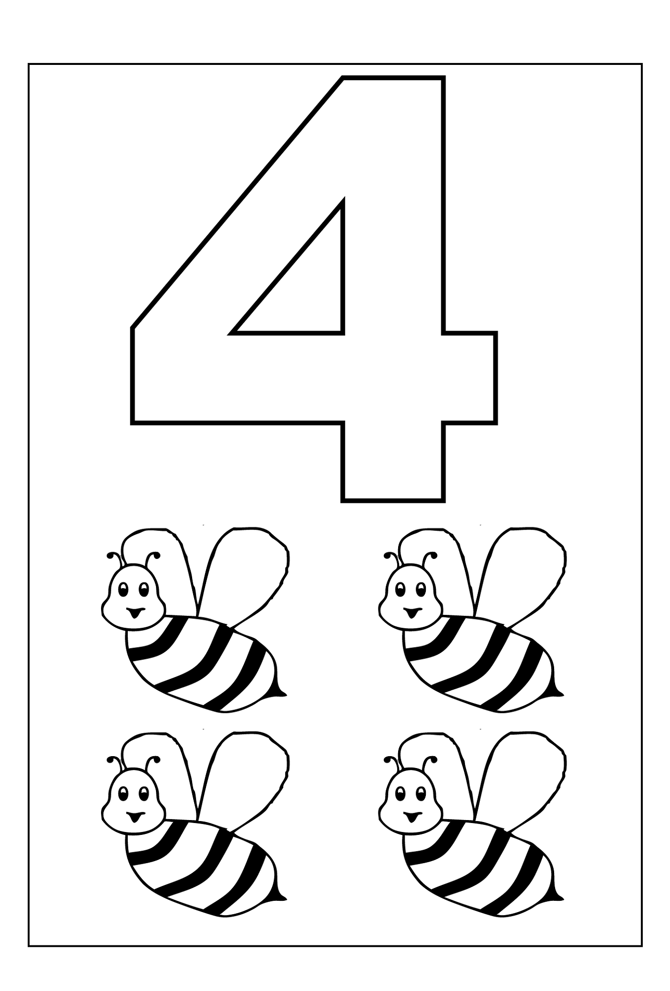 Numbers 4 Worksheets