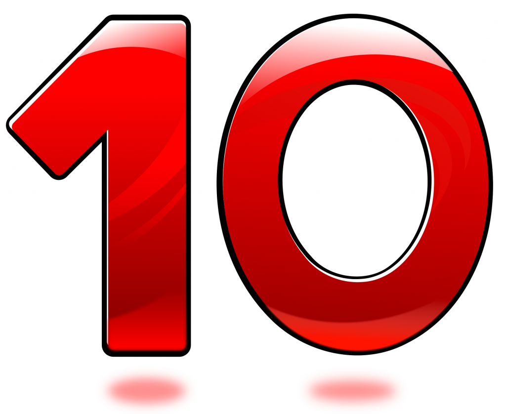 Pictures of Number 10 Printable Activity Shelter