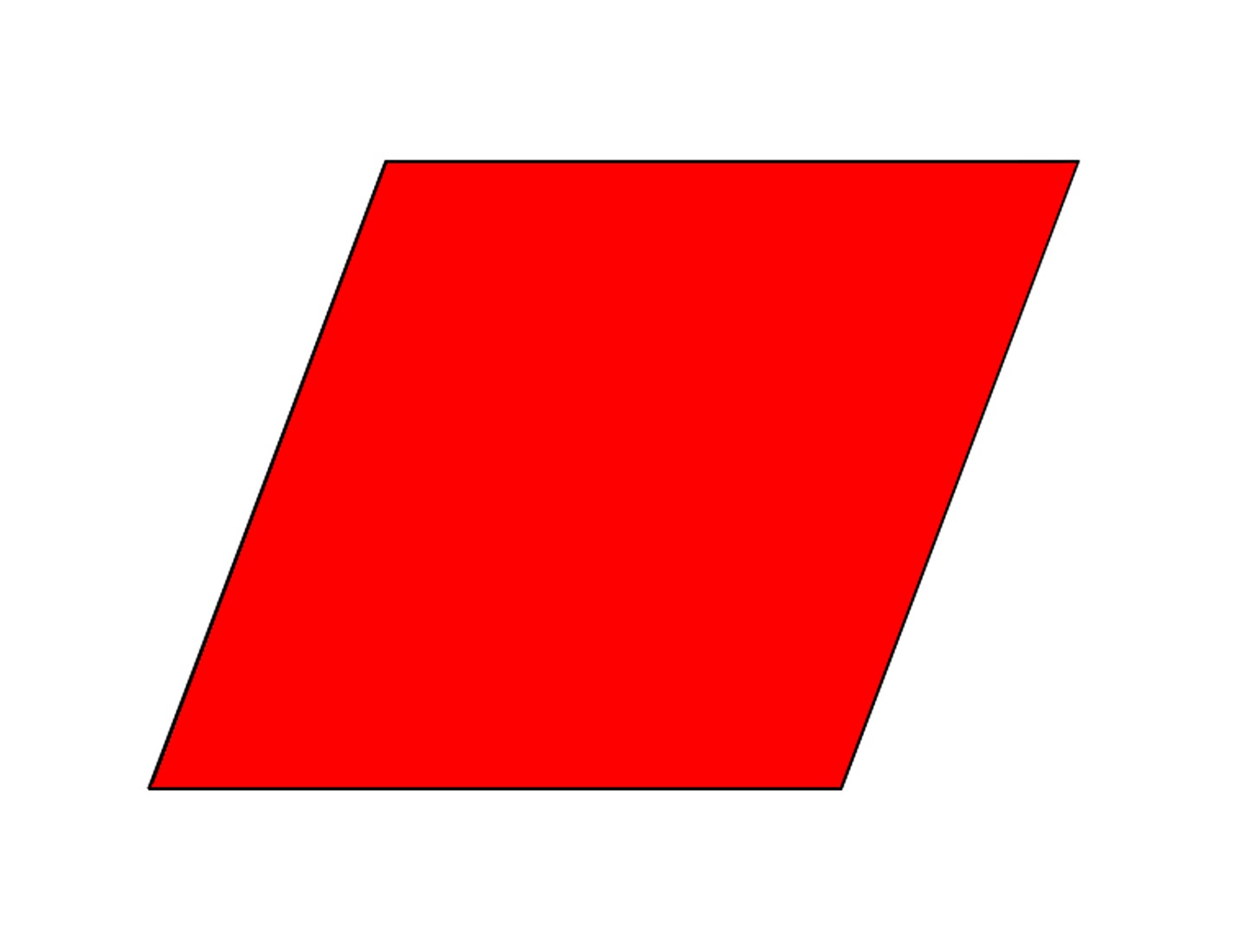 A rhombus is a parallelogram and has all the properties of a parallelogram ...