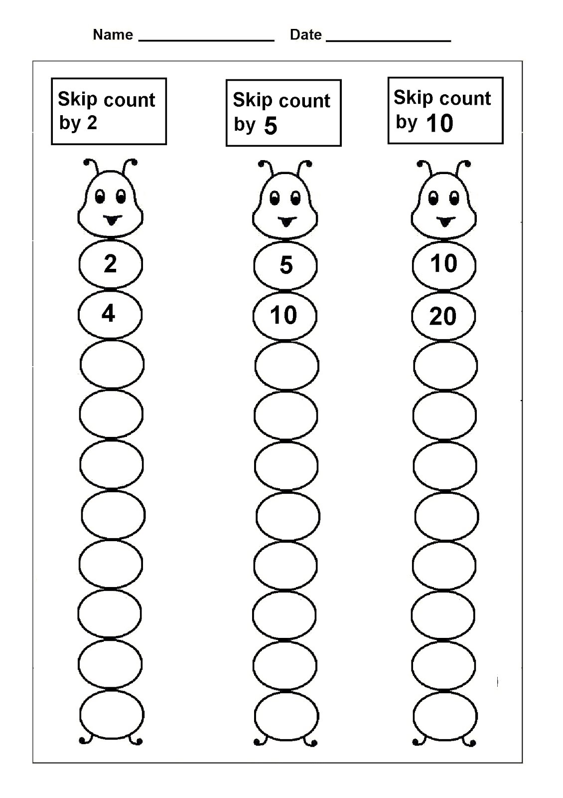 skip count by 5 for learning