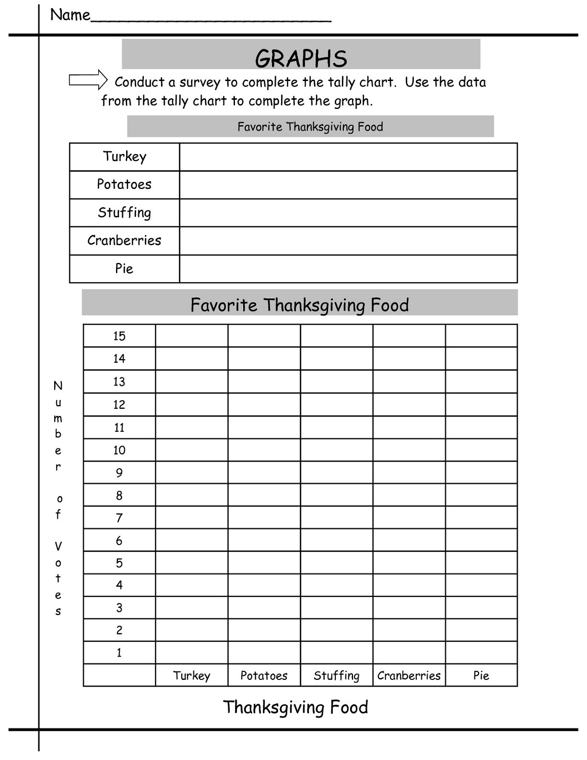 Blank Tally Chart Template from www.activityshelter.com