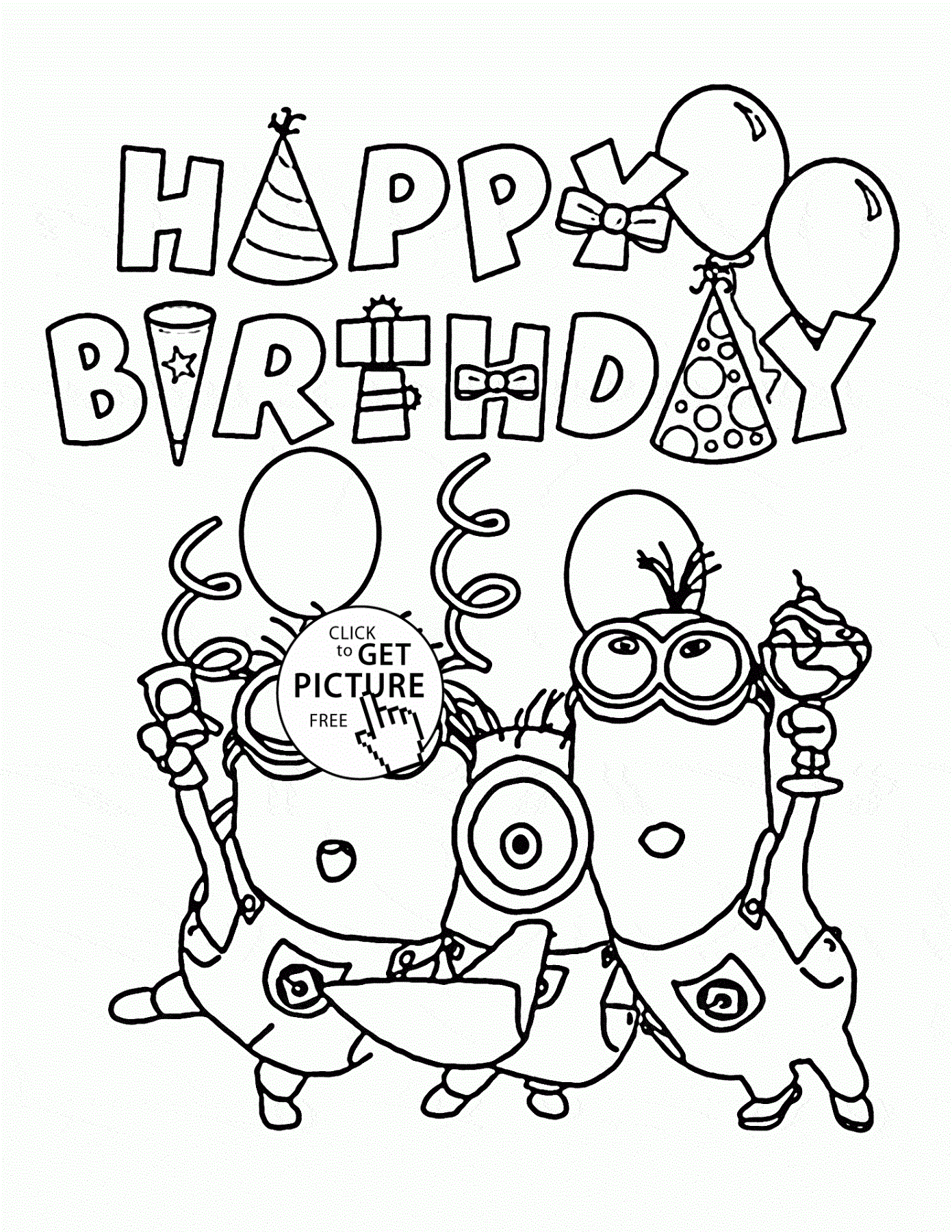 birthday-color-pages-minion