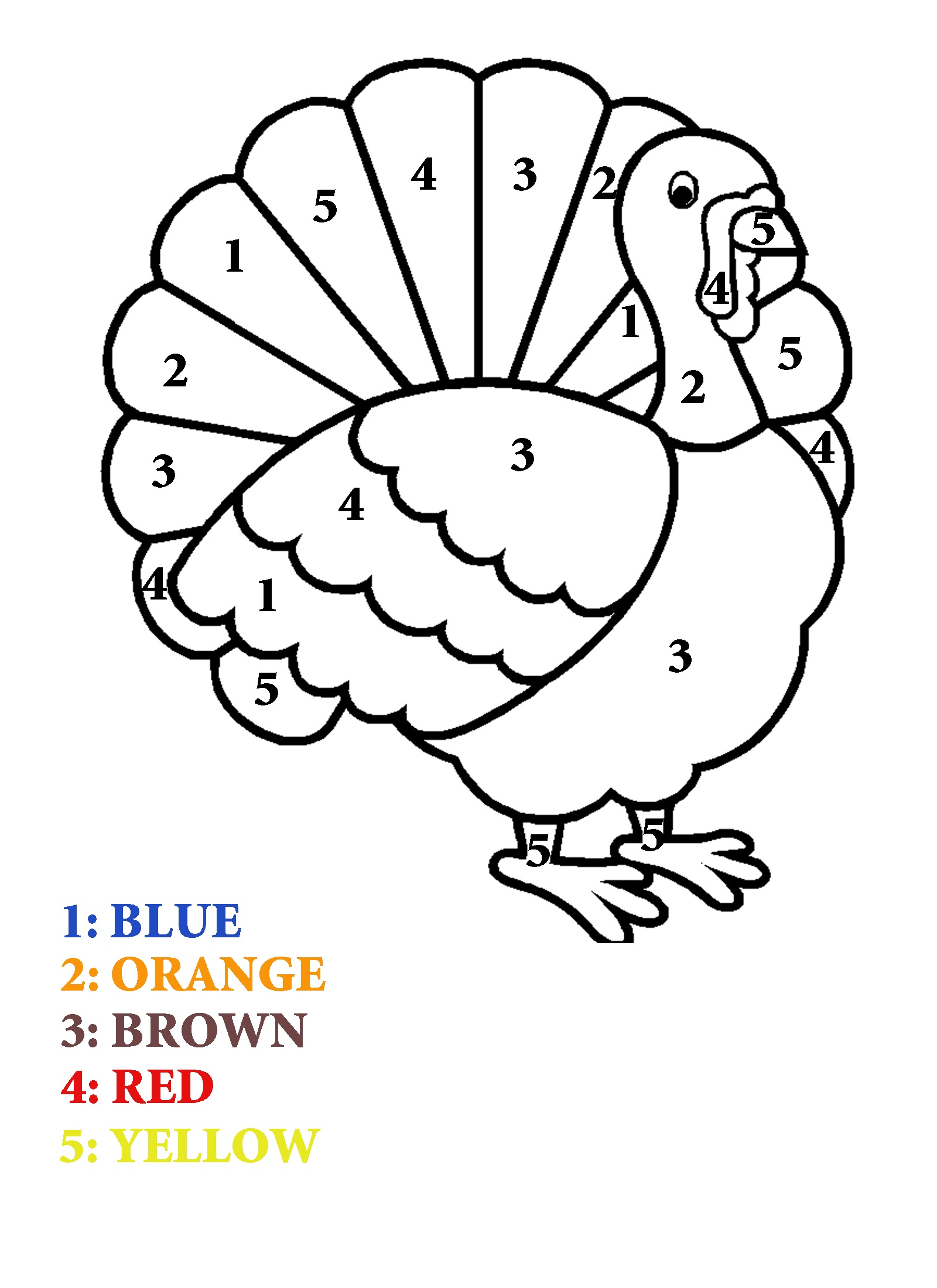 Color by Number Pictures Worksheets | Activity Shelter