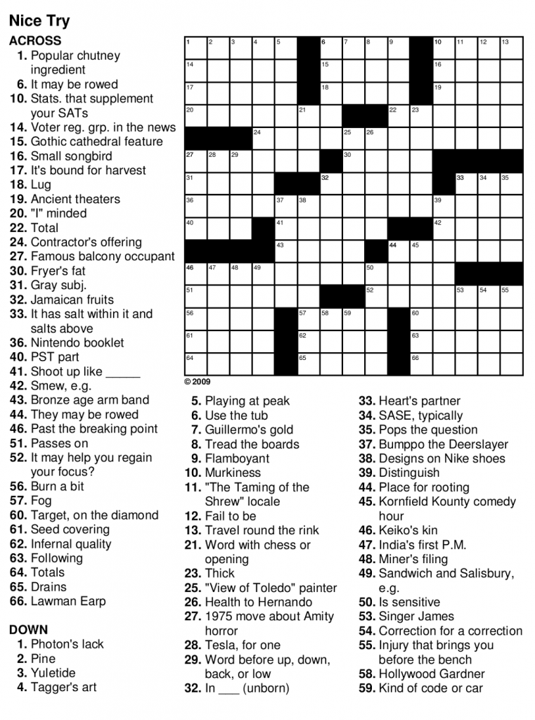 Crossword Puzzles For Seniors Printable Printable World Holiday