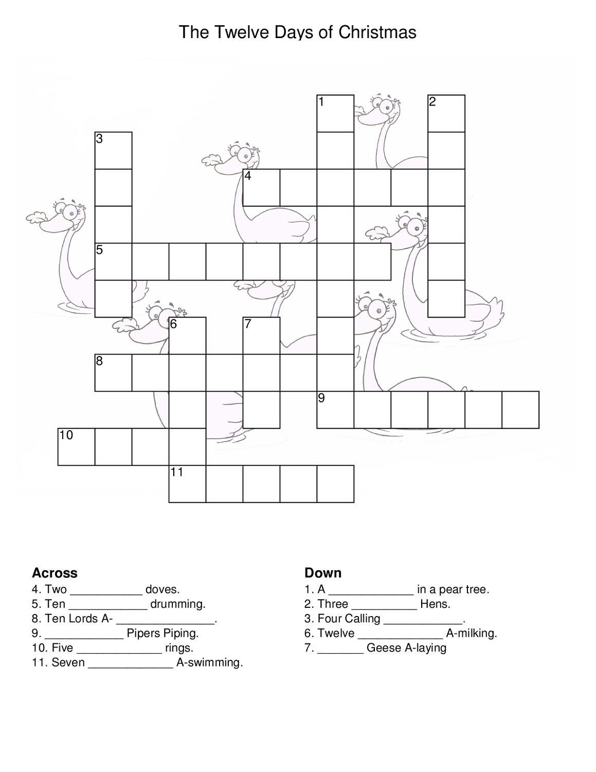 Free Crosswords for Kids | Activity Shelter