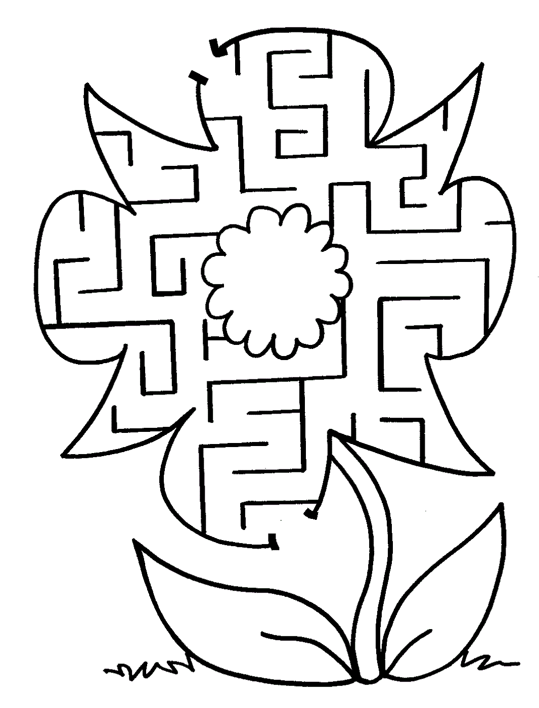 free-kids-mazes-flower