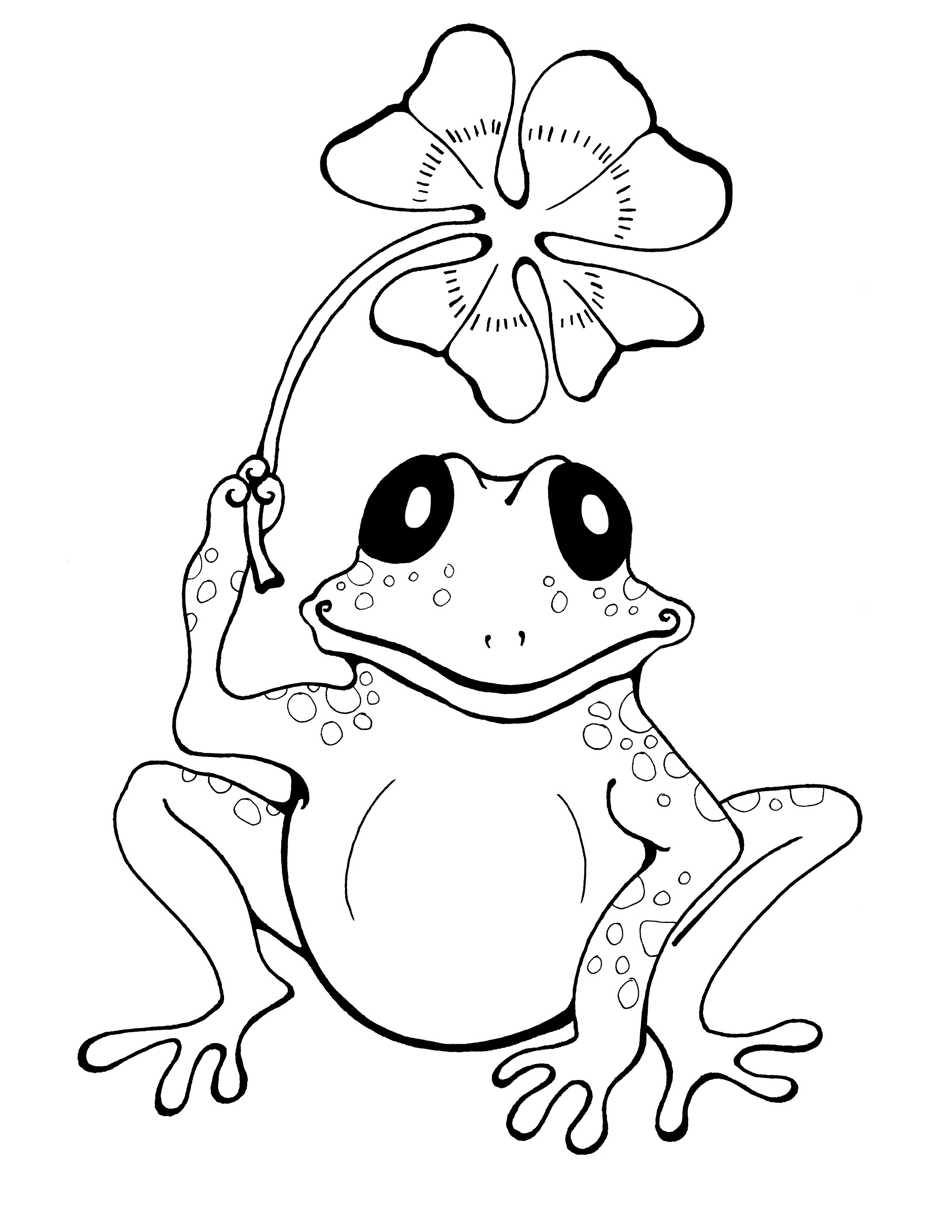 Printable Frog Color Sheets | Activity Shelter