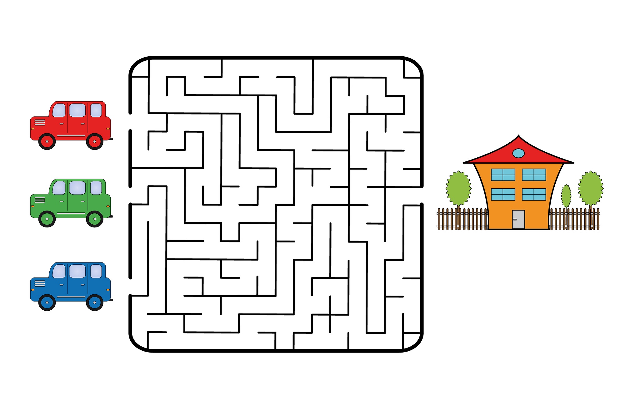 fun mazes for kids car