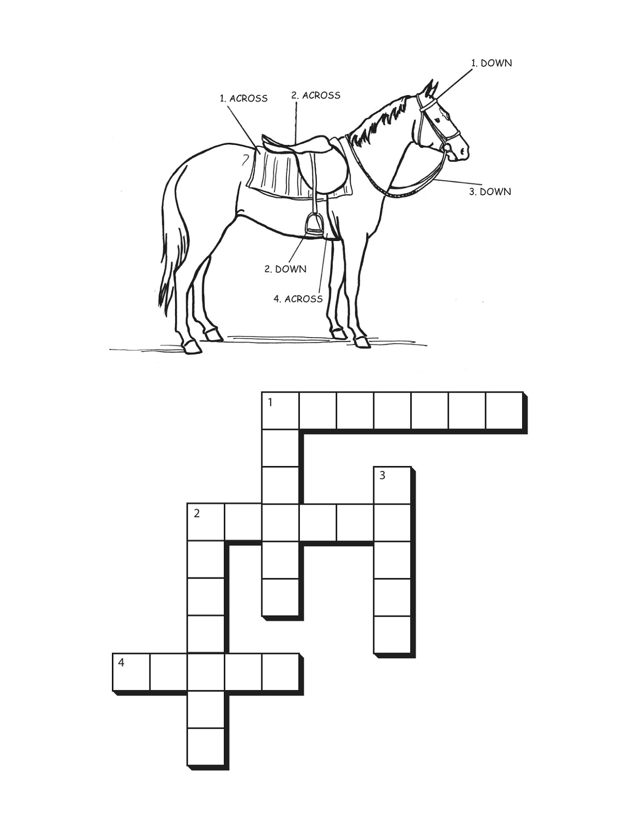 horse-activities-for-kids-crossword