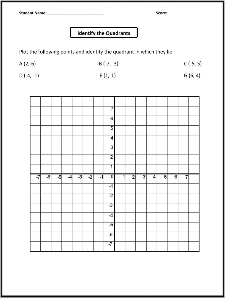 Free Math Grid Worksheets Activity Shelter