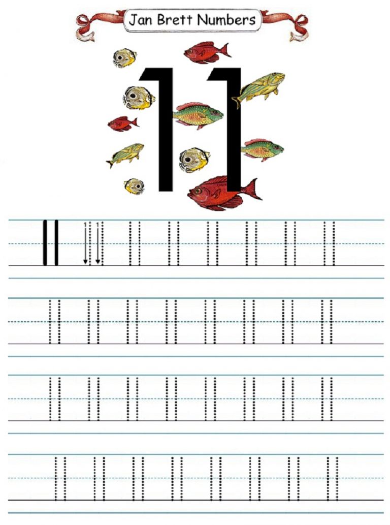 Number 11 Worksheets Printable | Activity Shelter