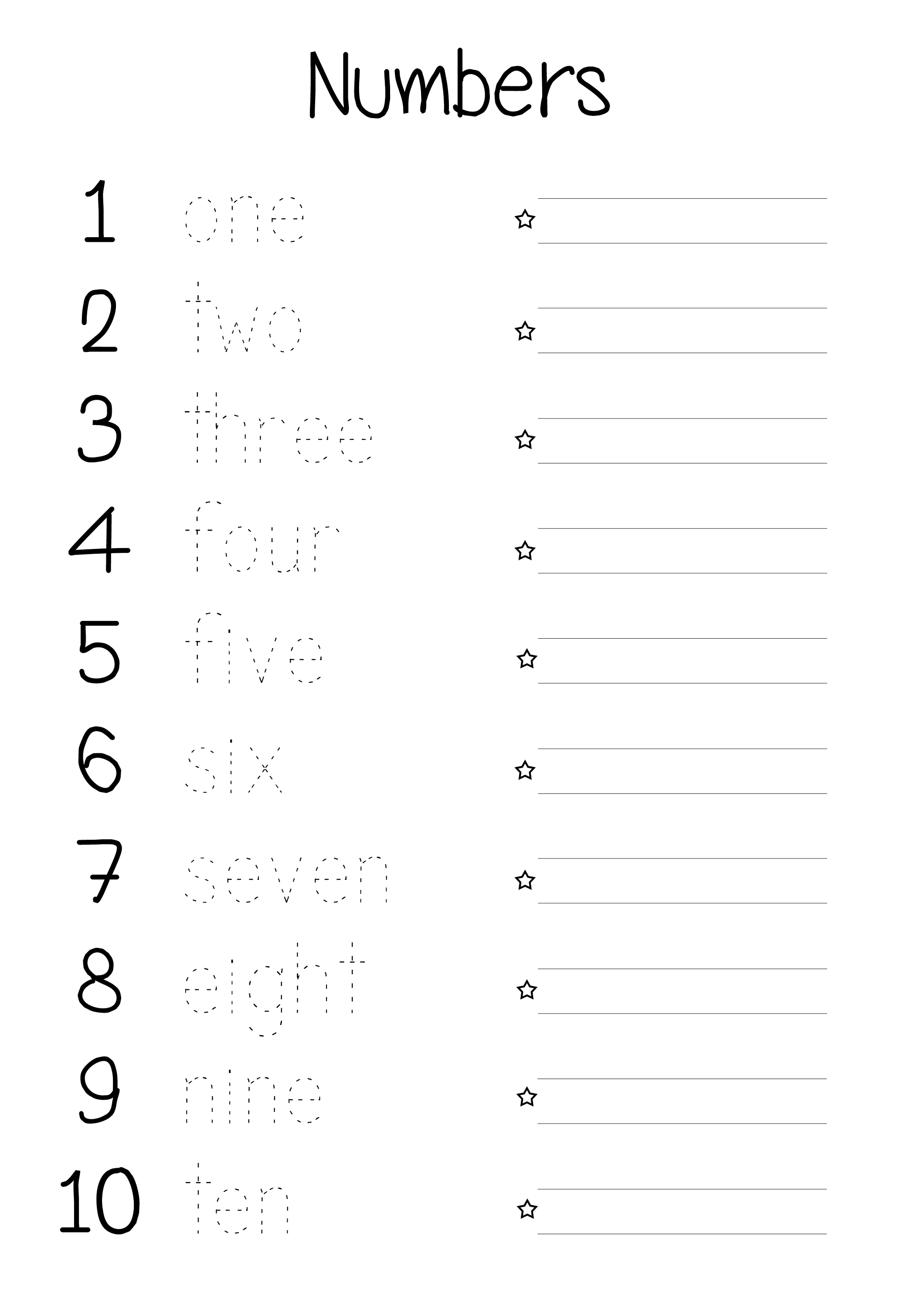 Printable Number Words Worksheets Activity Shelter Free Printables 