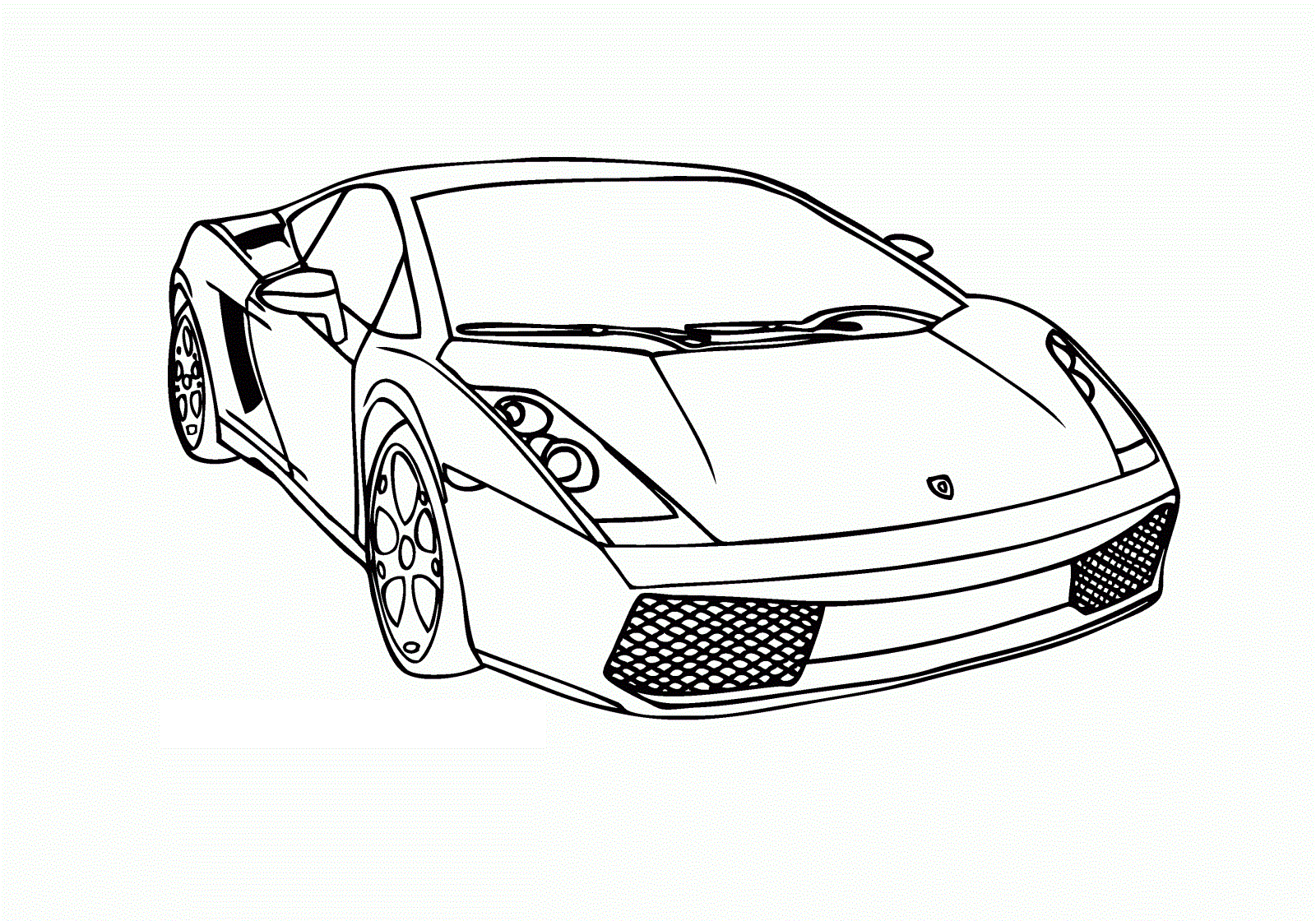 race-car-color-pages-lambhorgini