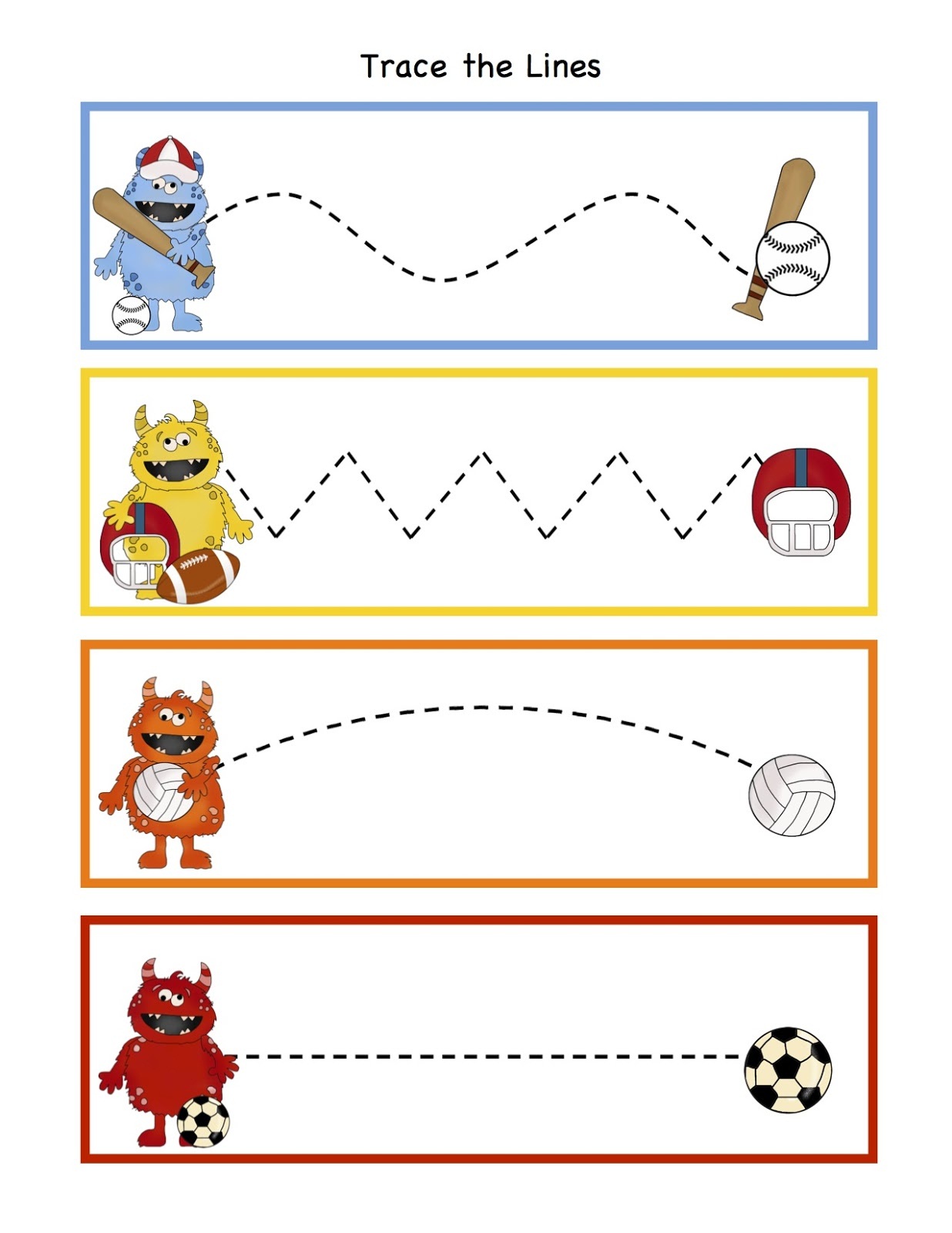 Sport Worksheets for Kids | Activity Shelter