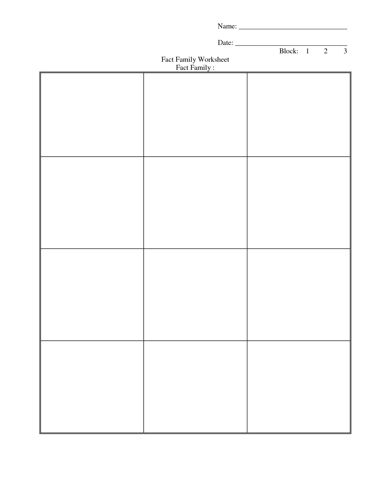 family-facts-worksheets-blank