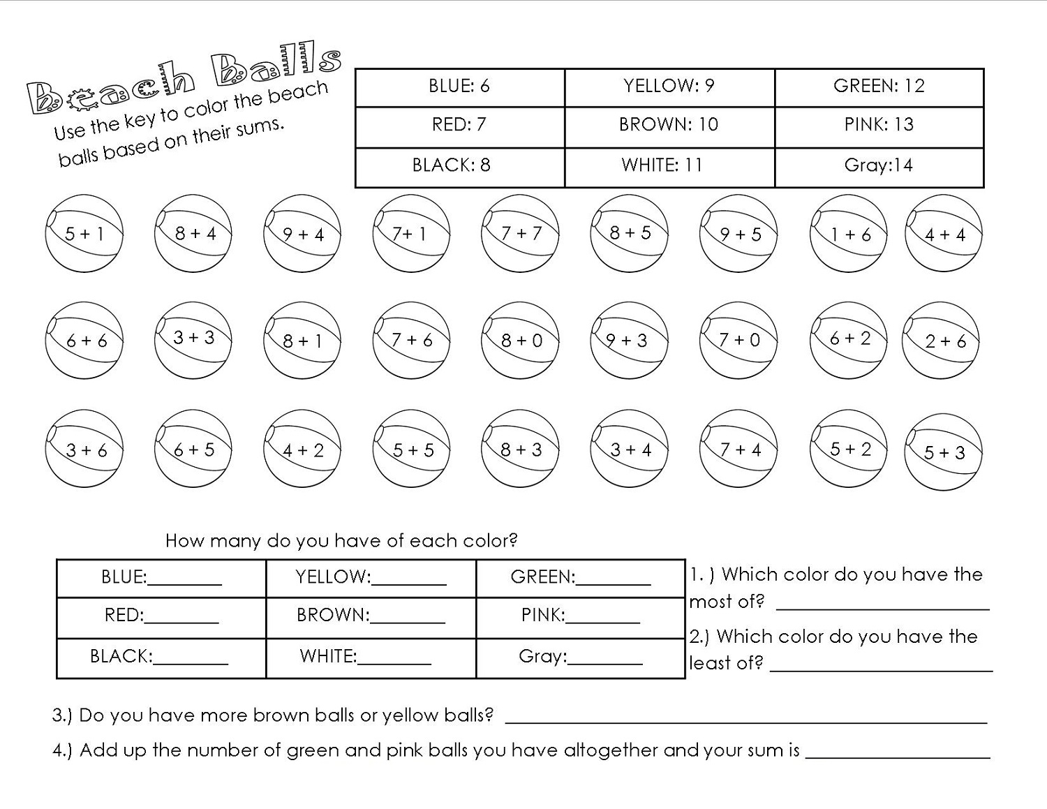 math-worksheet-fun-balls