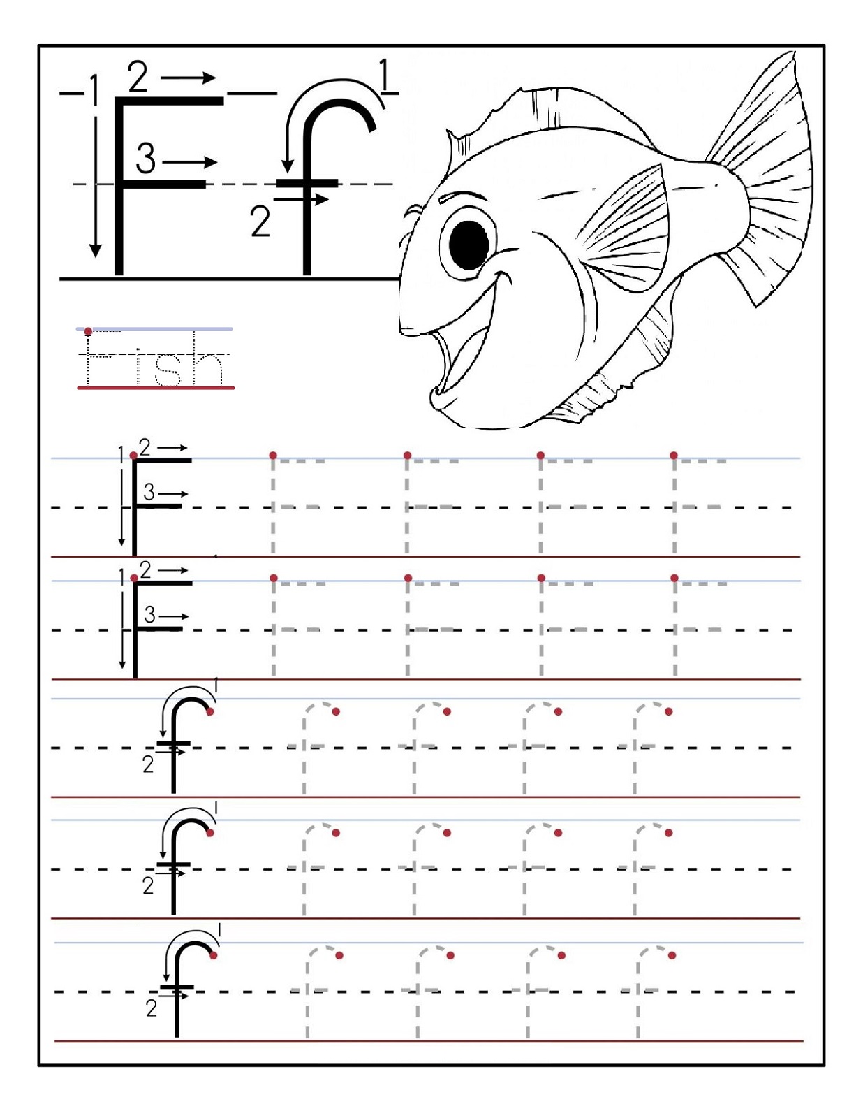 Trace Letters Worksheets | Activity Shelter