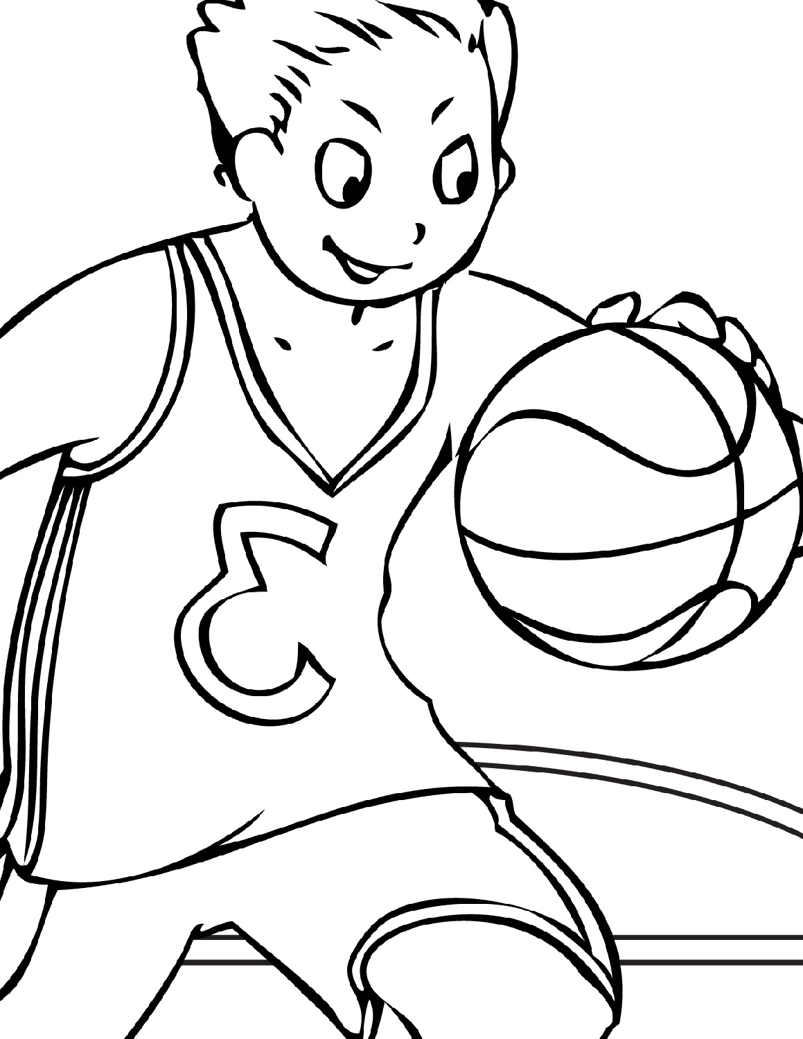 Basketball Clip Art - Get Coloring Pages