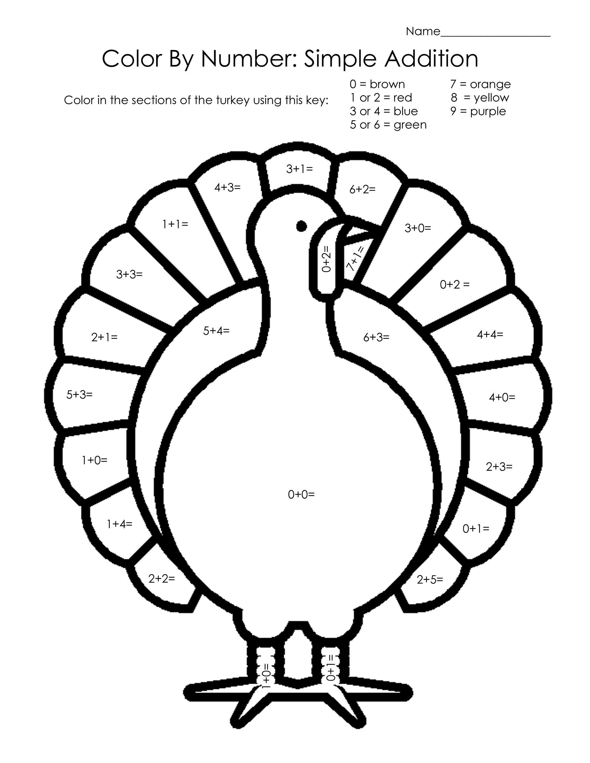 color-by-number-worksheet-turkey