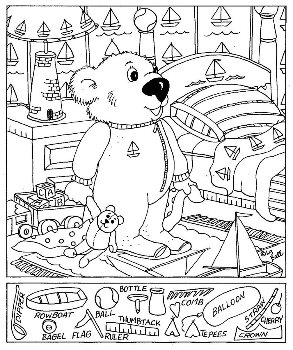 Free Printable Find The Hidden Objects Worksheets