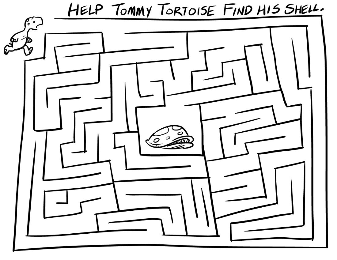 mazes-for-children-tortoise