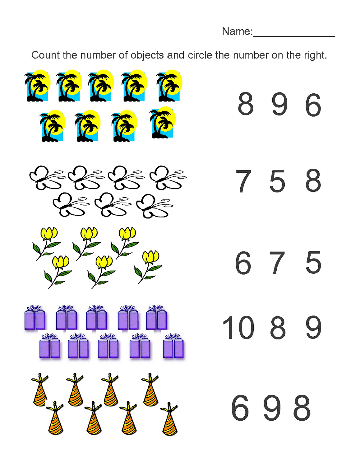 Numbers 1 To 20 Worksheets For Kindergarten