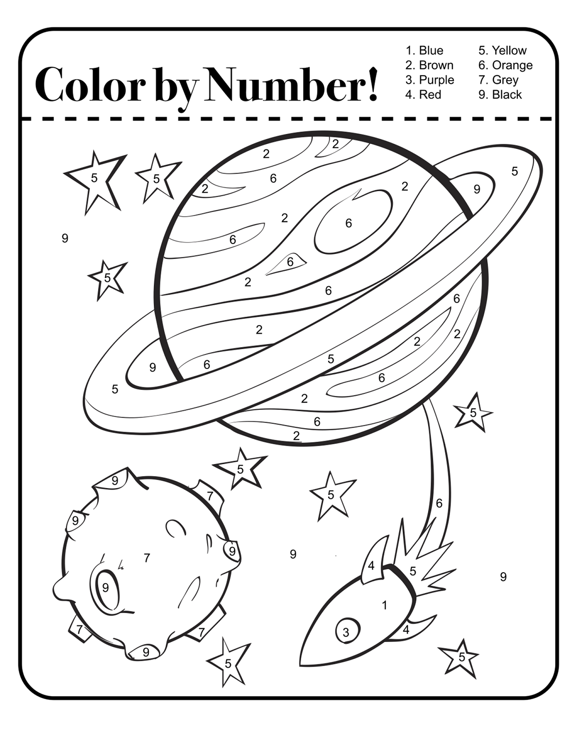 Printable Outer Space Worksheets Activity Shelter