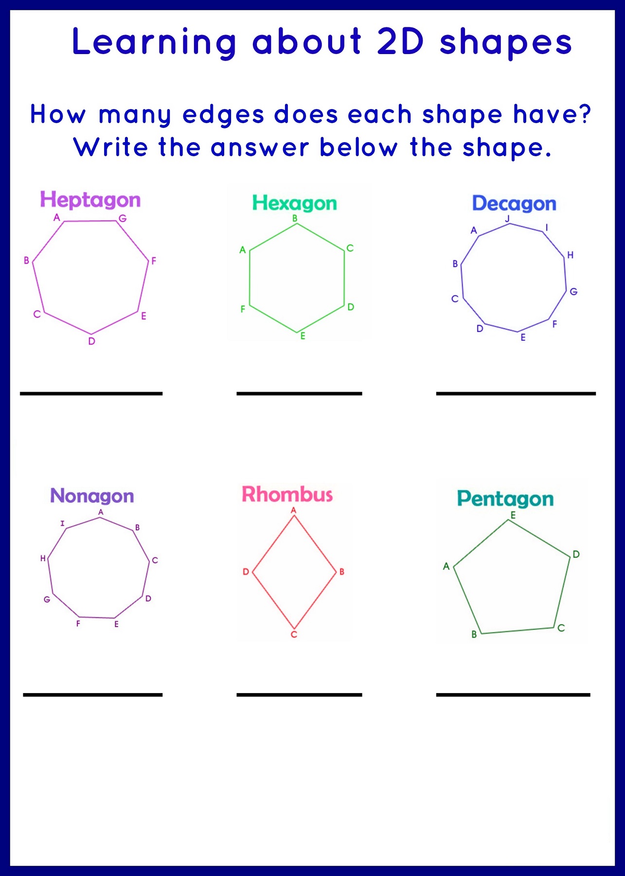 Shapes Worksheets for Kids | Activity Shelter