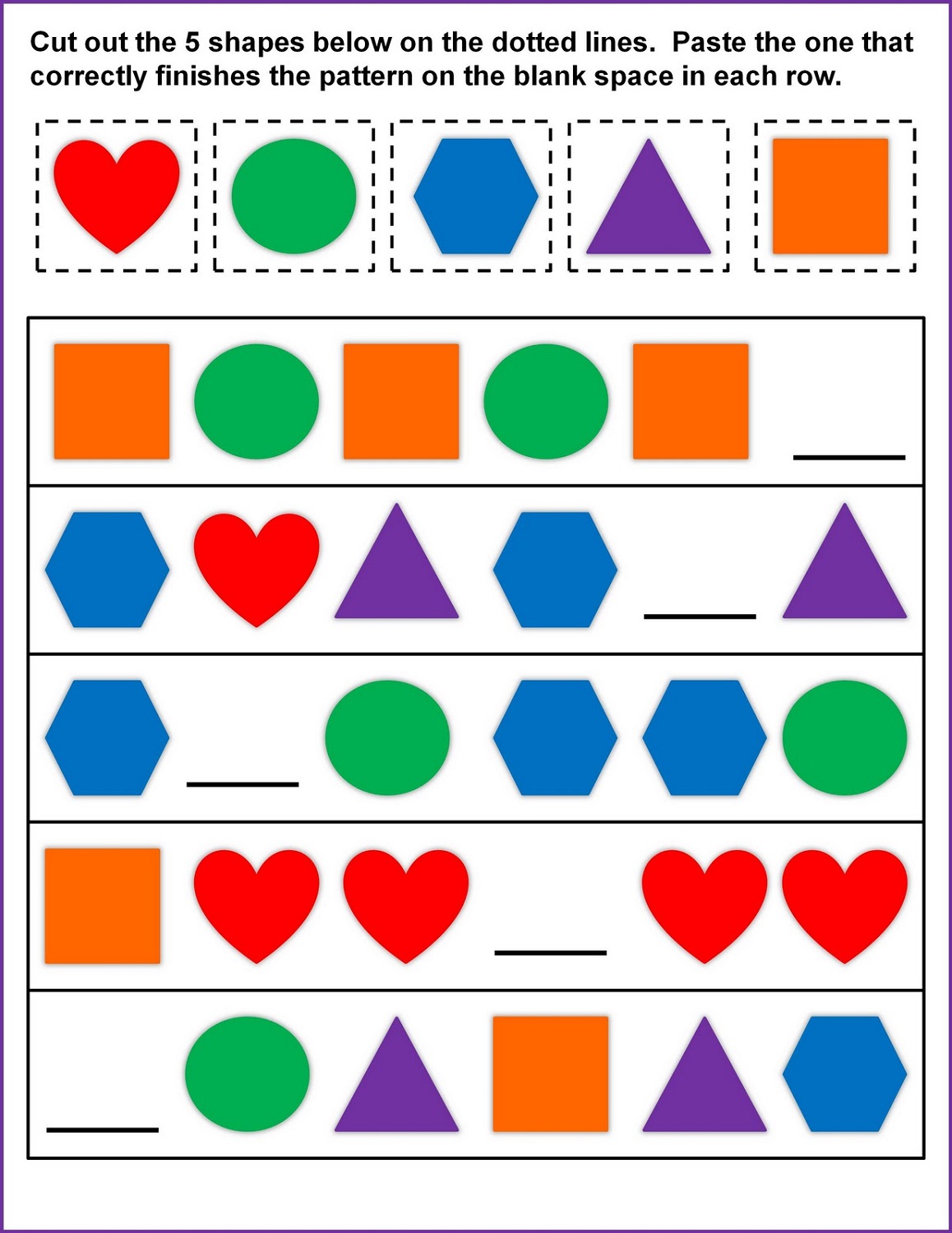 Shapes Worksheets for Kids | Activity Shelter