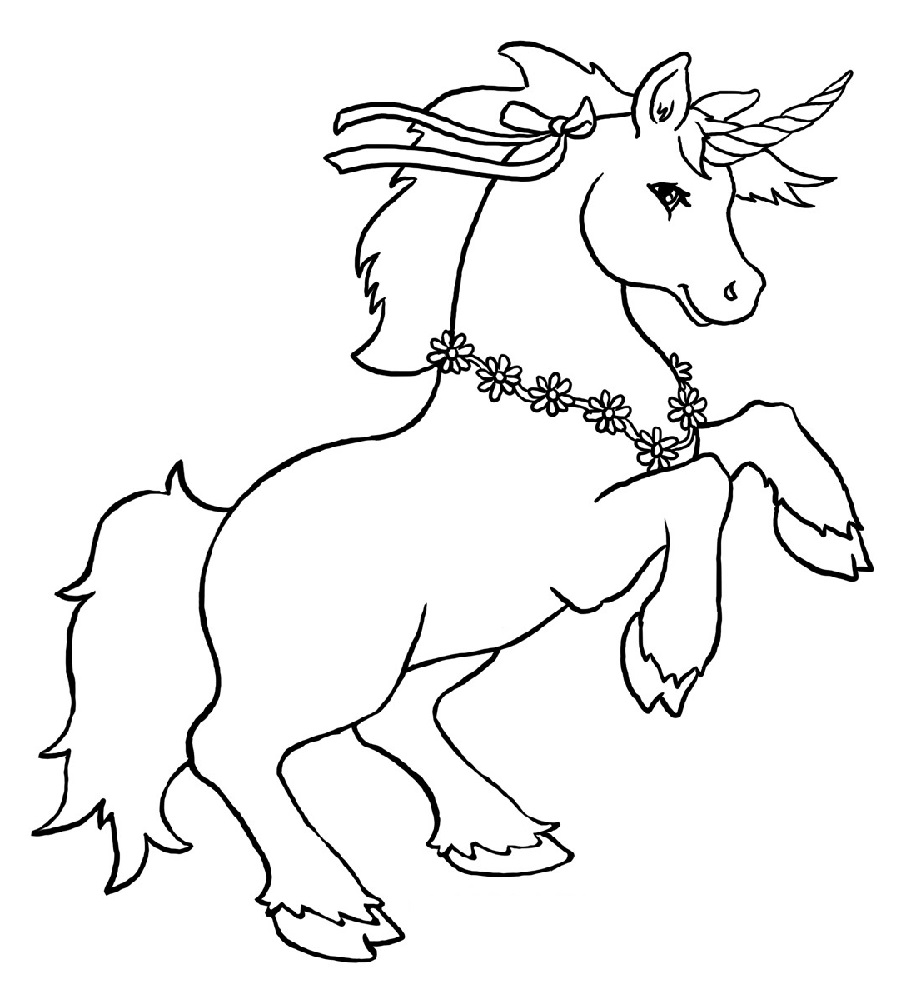 Unicorn Coloring Pages For Kids Free Printable