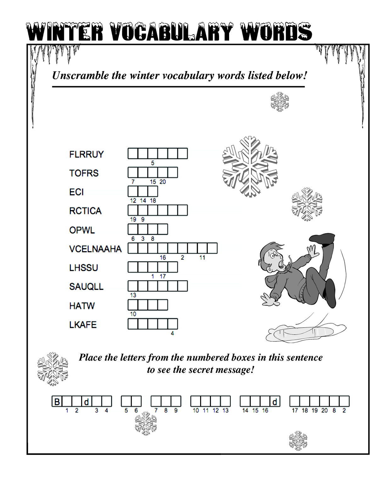 Free Word Scrambles Worksheets Activity Shelter