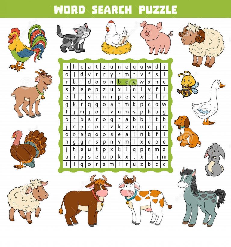 Animal Farm Word Search Free Activity Shelter