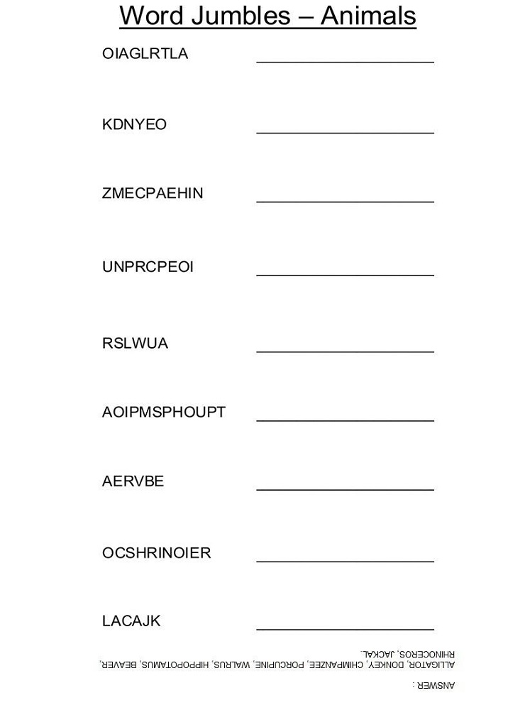 printable worksheets grade 1 for Activity Kids Anima Shelter Scrambles Word printable worksheets grade 1 for Activity Kids Anima Shelter Scrambles Word