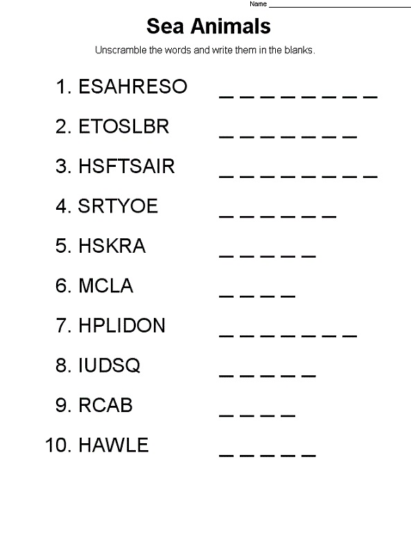 animal-word-scramble-sea