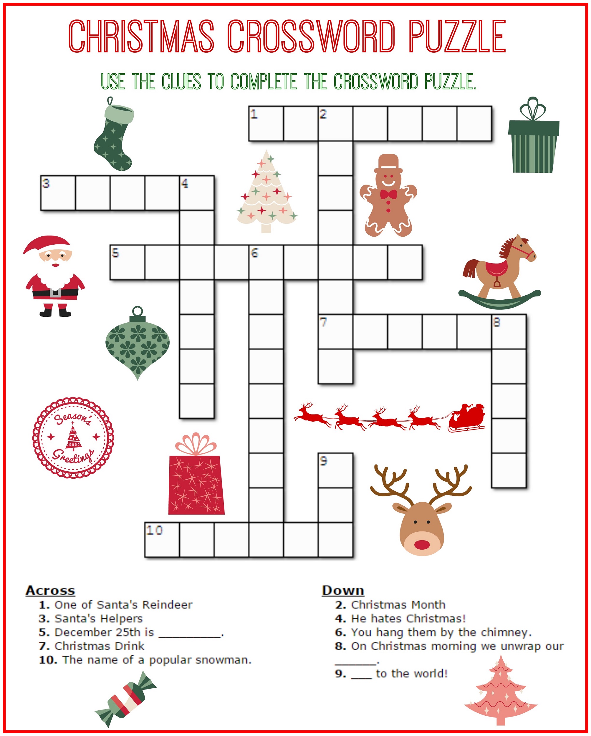 Free Fun Crossword Puzzles
